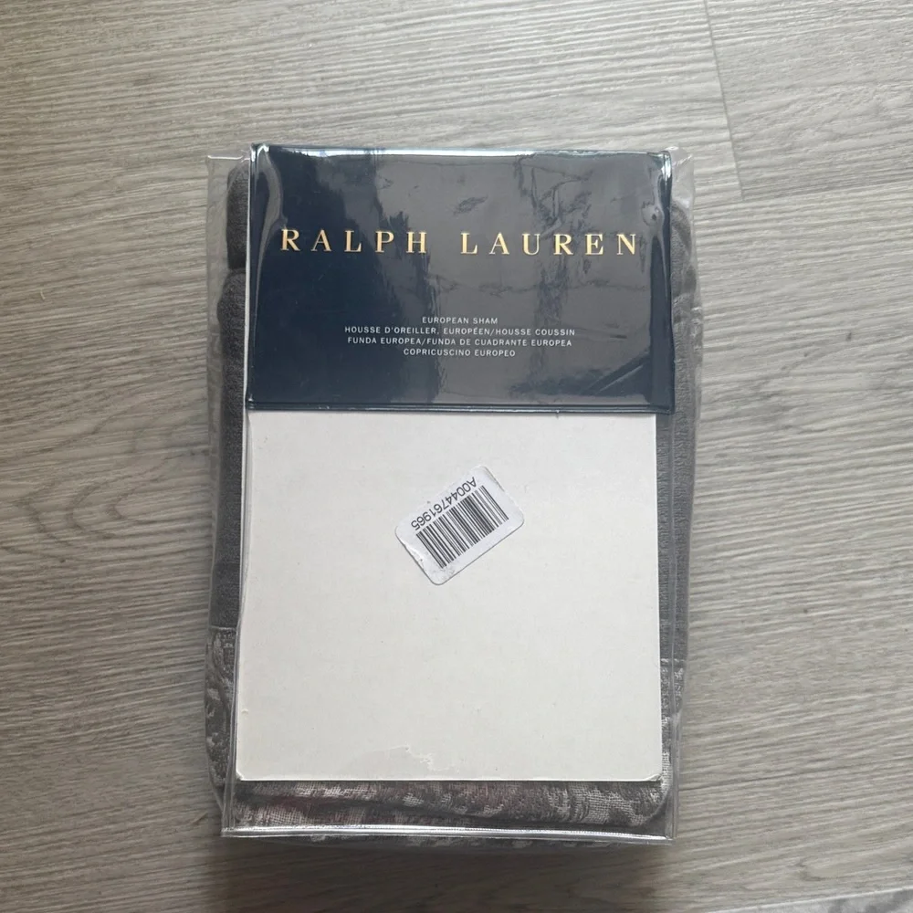 Ralph Lauren Gray European One Pillow Cover